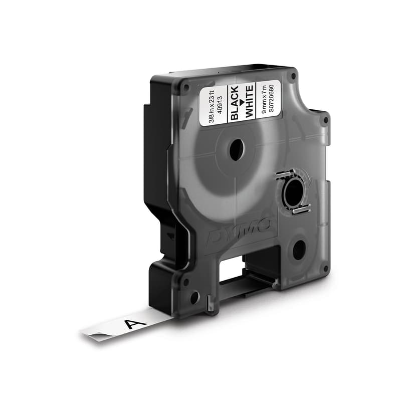 Dymo Tape D1 9mm Svart/Hvit