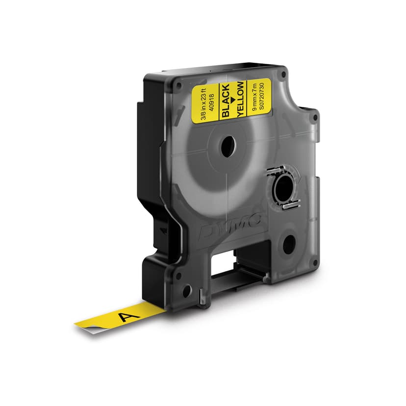 Dymo Tape D1 9mm Musta/Keltainen