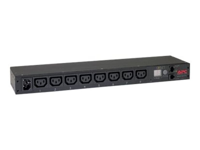 APC Rack PDU, Metered, 0U/1U, 10A, 230V, (8x) C13, C14 stekker