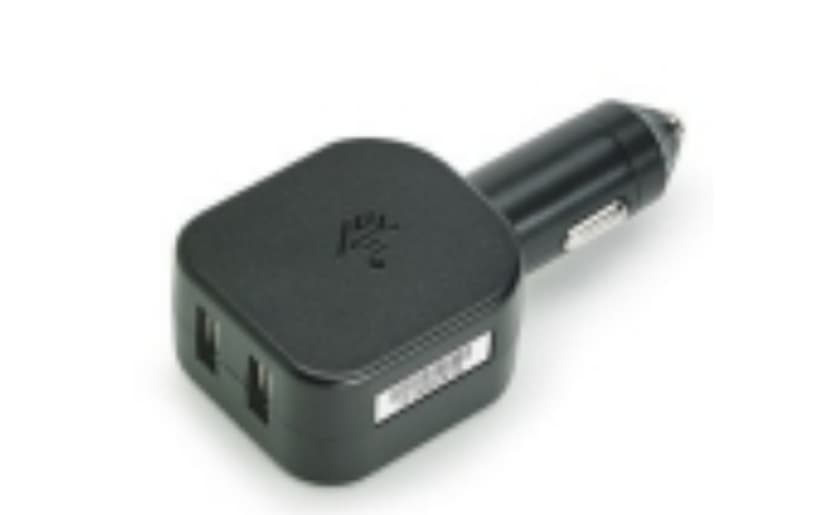 Zebra Bil Strömadapter Adapter 5V 2xType A USB Svart