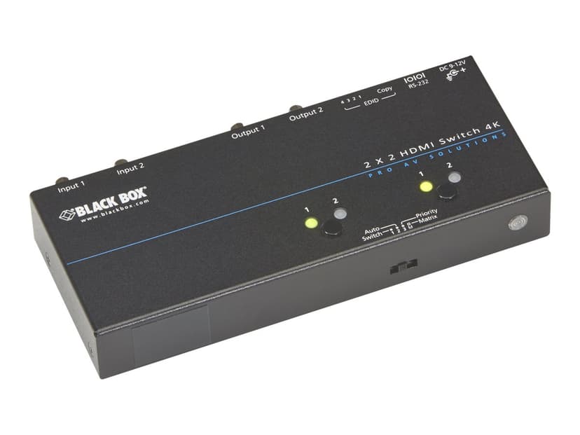 Black Box 4K HDMI Matrix Switch 2 x 2