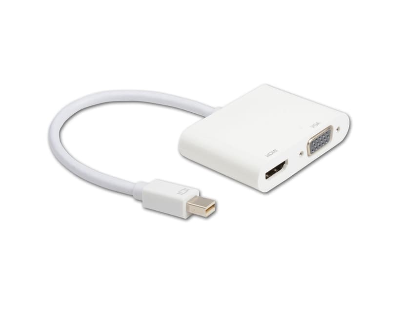 Prokord Adapter Mini Displayport To HDMI (W Audio) VGA White Mini DisplayPort HDMI, VGA Vit