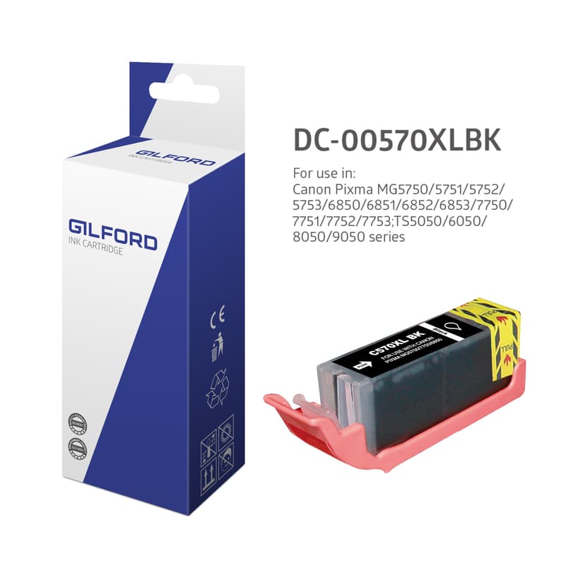 Gilford Bläck Svart Pgi-570Pgbk Xl 23.5ml - 0318C001