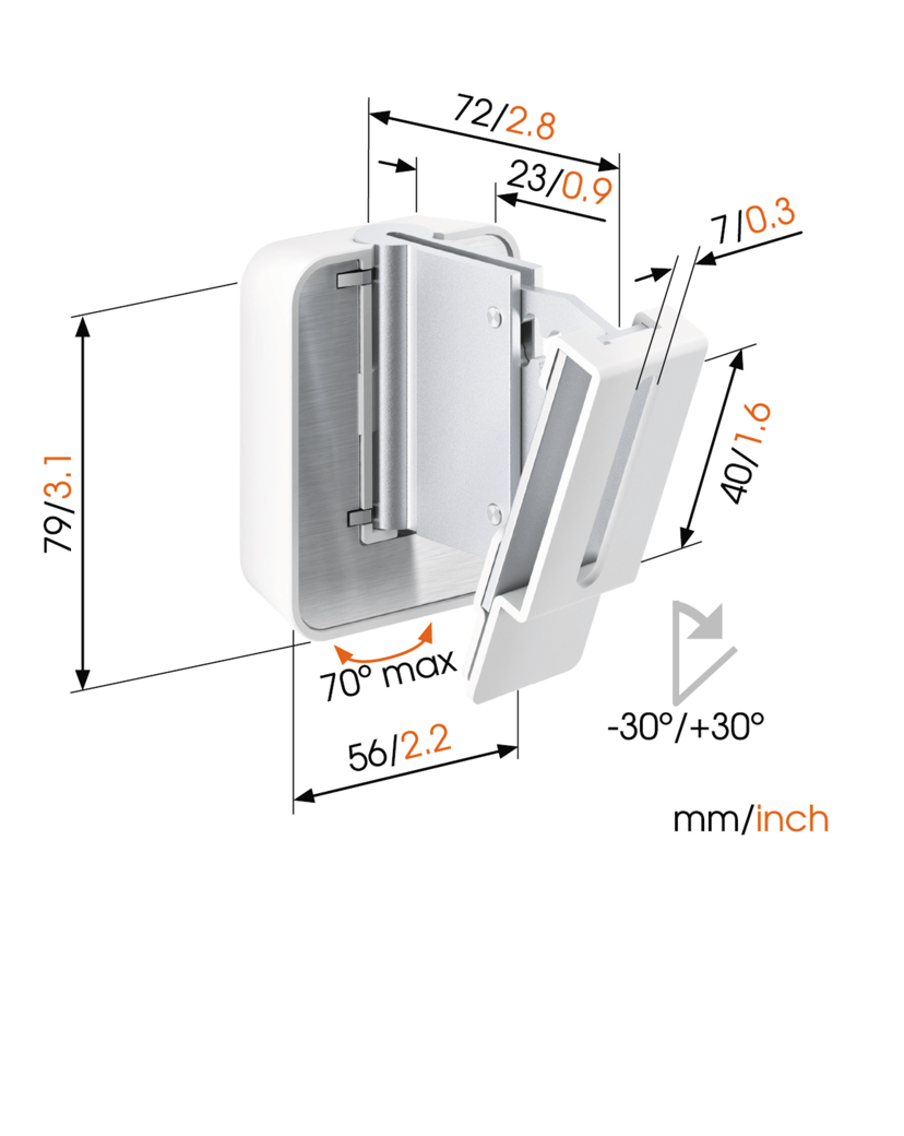 Vogel´s Sound 3200 Universal Veggfeste For Høyttaler Hvit