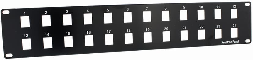 Direktronik Patchpanel Svart 1U