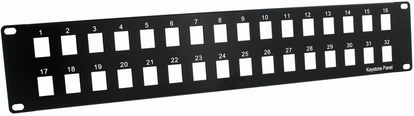 Direktronik Patchpanel Svart 1U