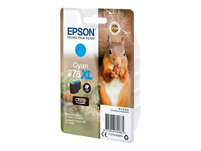 Epson Blekk Cyan 9.3ml 378XL - XP-15000/XP-8500/XP-8505