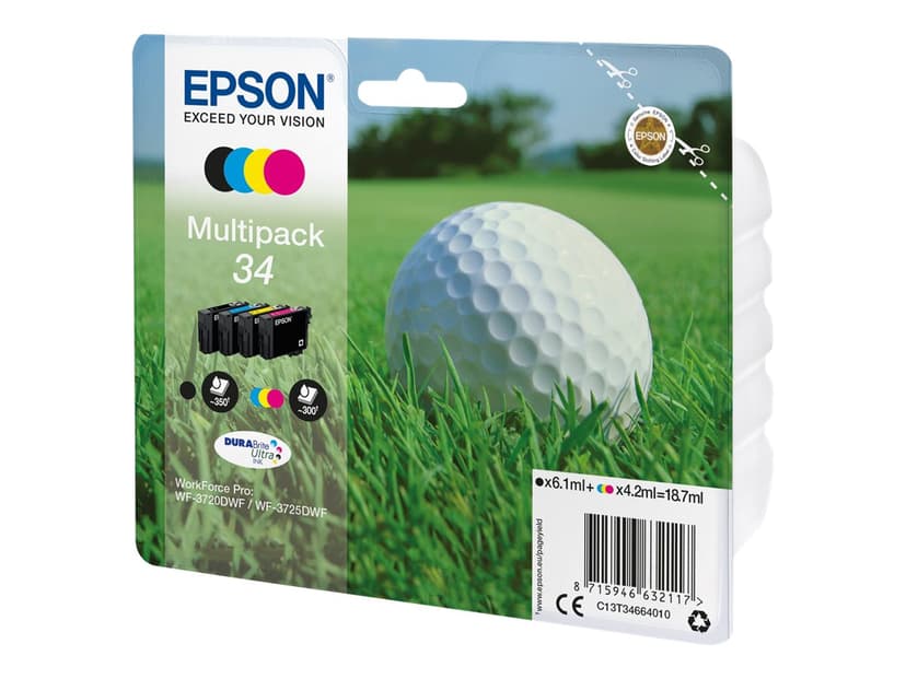 Epson Blekk Multipack (BK/C/M/Y) 34