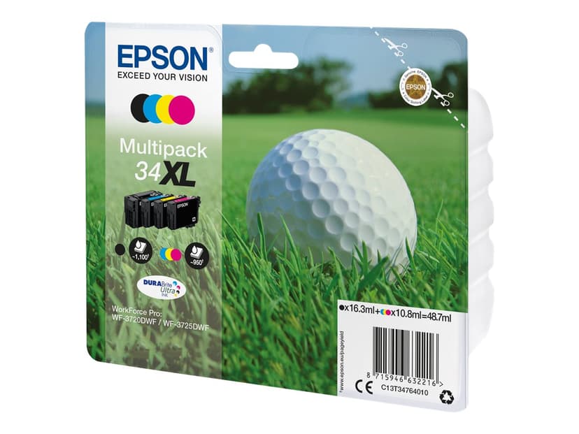 Epson Blekk Multipack (BK/C/M/Y) 34XL
