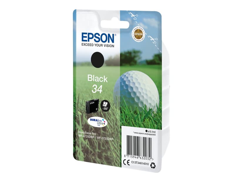 Epson Bläck Svart 6.1ml 34 - WF-3720