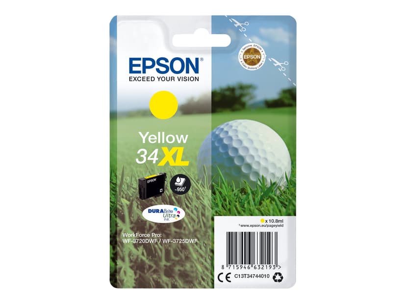 Epson Bläck Gul 10.8ml 34XL - WF-3720