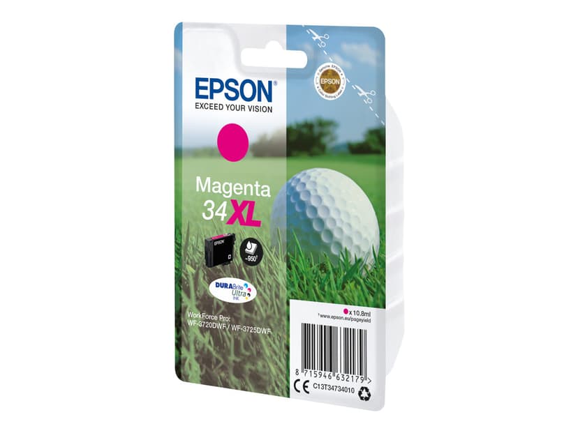 Epson Bläck Magenta 10.8ml 34XL - WF-3720