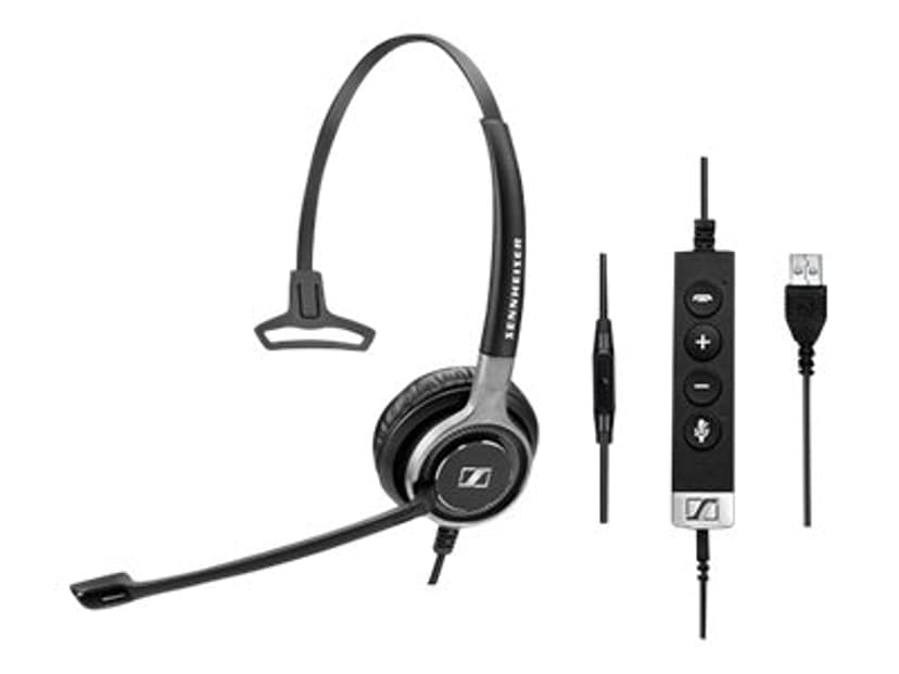 EPOS IMPACT SC 635 ML USB A-tyyppi Hopea, Musta