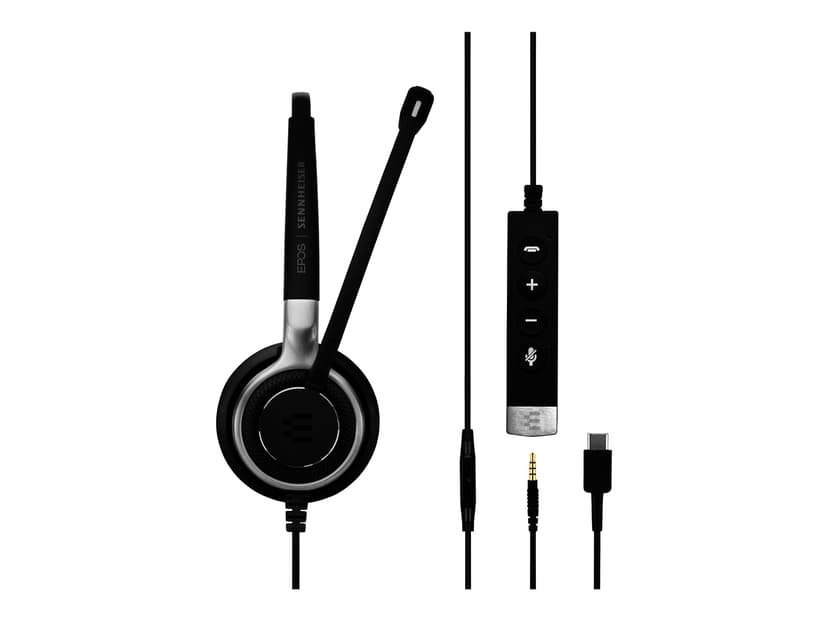 EPOS IMPACT SC 635 ML USB A-tyyppi Hopea, Musta