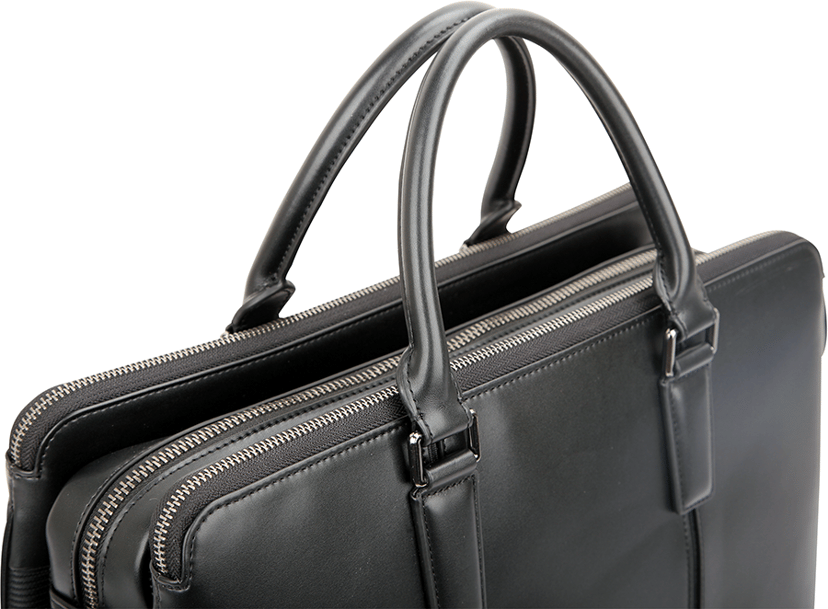 Cirafon Big Business – Laptopväska i läder för två datorer 14" Äkta läder Svart