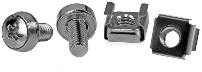 Startech 50 Pkg M6 Mounting Screws and Cage Nuts for Server Rack Cabinet