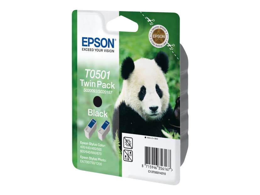 Epson Bläck Svart Twin pack - STYLUS 440/640/660/