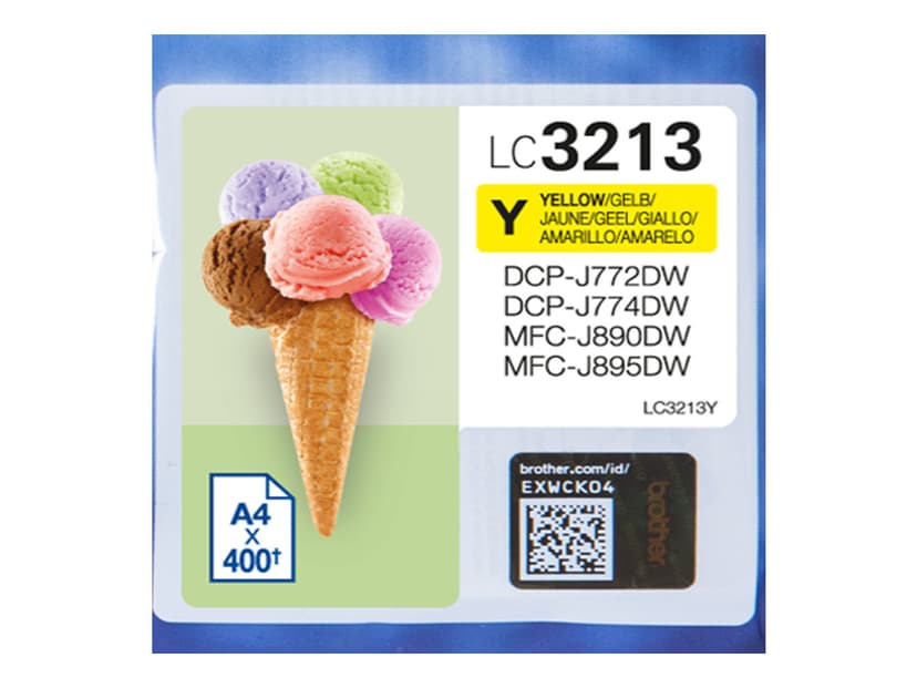 Brother Inkt Geel LC-3213Y - DCP-J772DW/DCP-J774DW