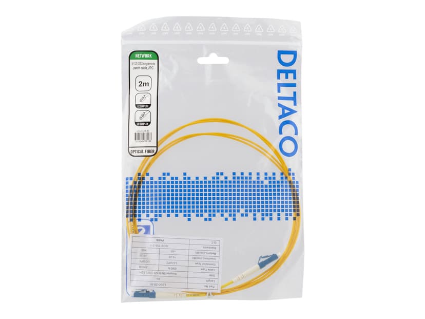 Deltaco Netværkskabel 2m LC LC OS2