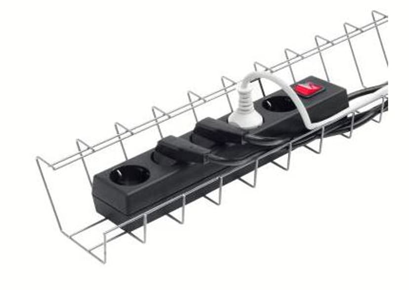 Matting Cable Basket Medi Silver