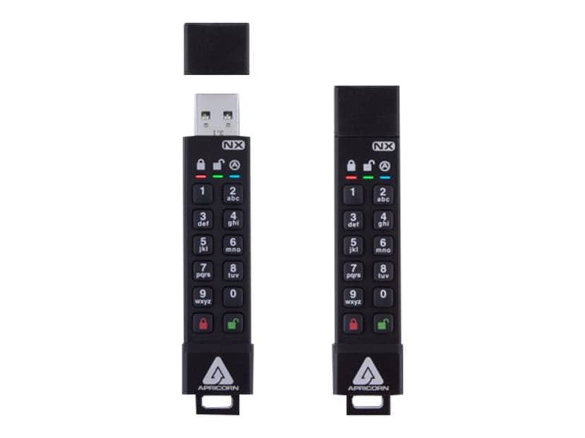 Apricorn Aegis Secure Key 3 NX 8GB USB-A Svart