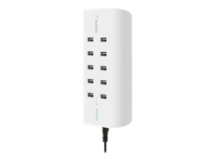 Belkin Rockstar 10-Port USB Latausasema Valkoinen