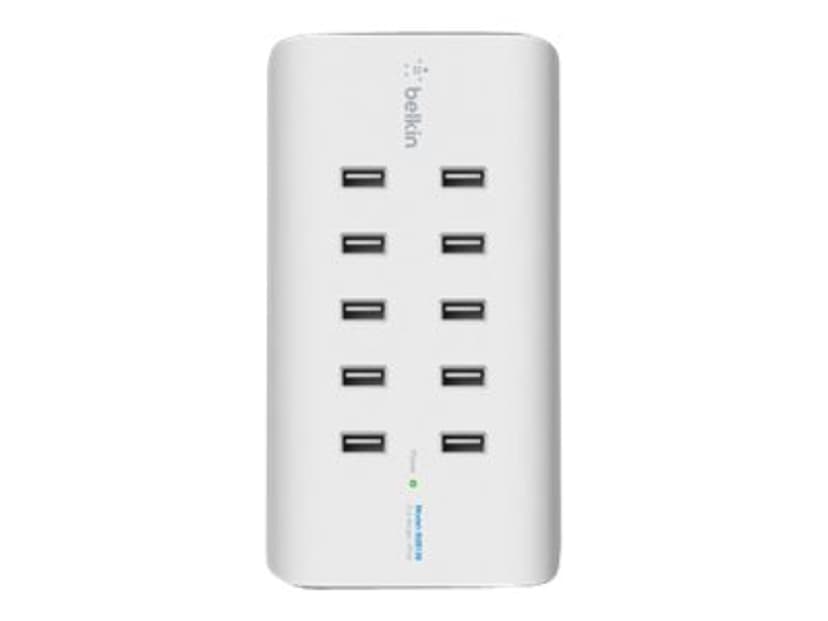 Belkin Rockstar 10-Ports USB Opladningsstation Hvid