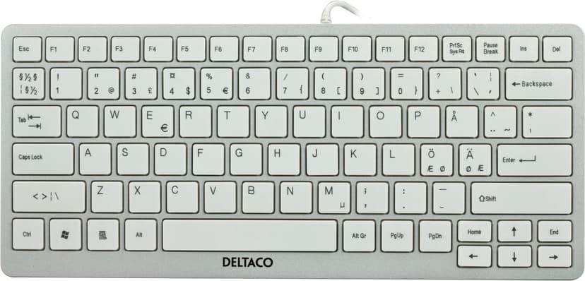 Deltaco TB-601 - tangentbord - Nordiska länderna