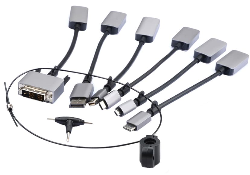 Prokord Video Adapter Kit Premium All+USB HDMI DVI-D, DisplayPort, Mini DisplayPort, Micro HDMI, Mini HDMI, USB-C