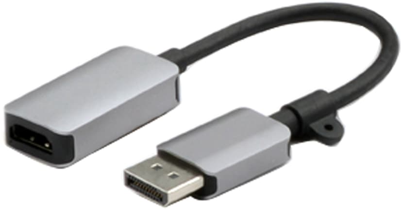 Prokord Video Adapter Premium DP-HDMI DisplayPort HDMI Grå, Svart