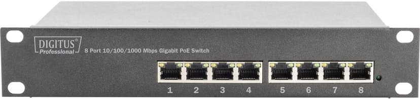 Digitus DN-95317 8-port 10" PoE Switch 96W