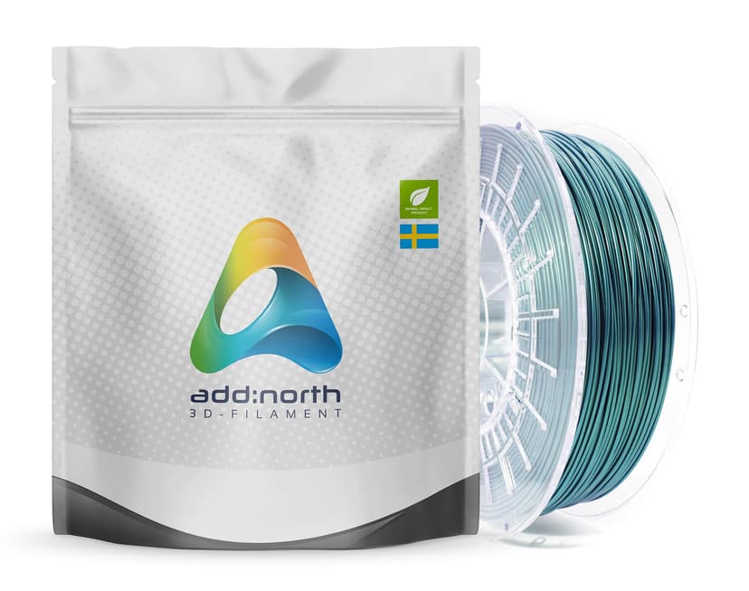 Addnorth E-PLA - 1.75mm - 750g Aurora Grön
