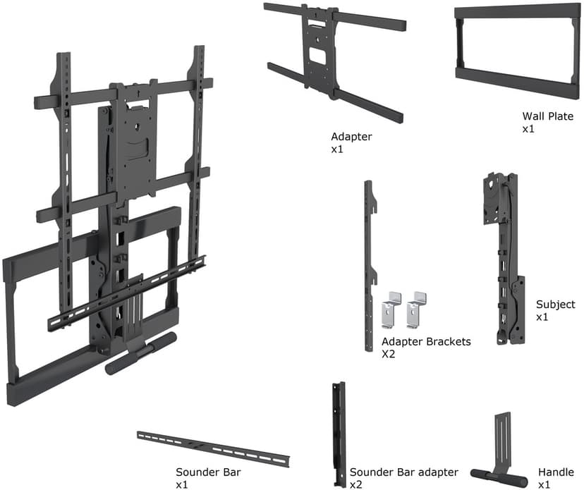 Multibrackets M Pull Down Full Motion Flexarm