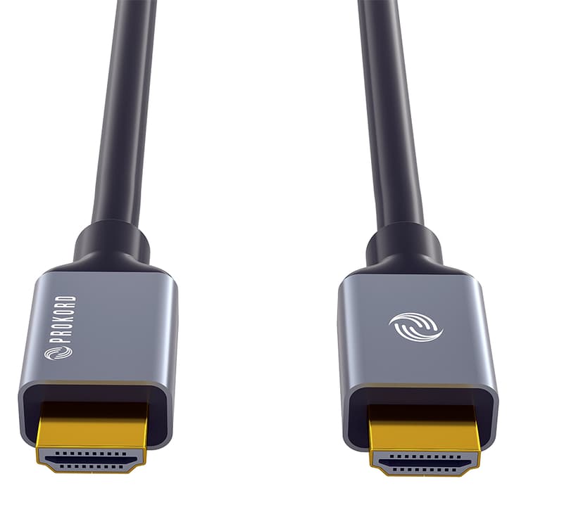 Prokord BLACK EDITION 0.5m HDMI HDMI Grå, Svart