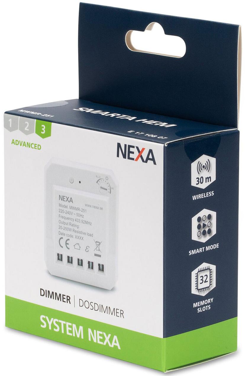 Nexa MWMR-251 Himmennin virrankatkaisijaan..