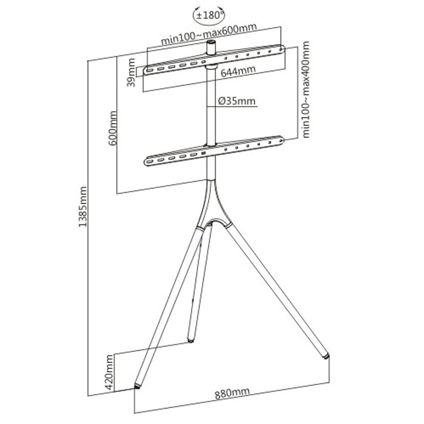 Prokord Art Stand 65"