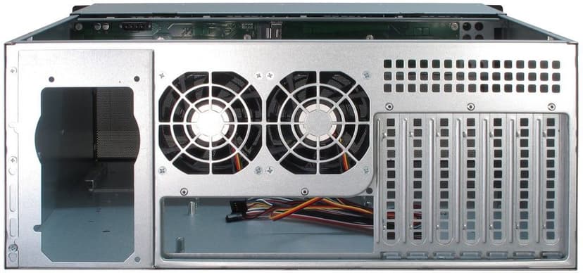Inter-Tech IPC 4U-4408 4U 19" Rack Silver, Svart