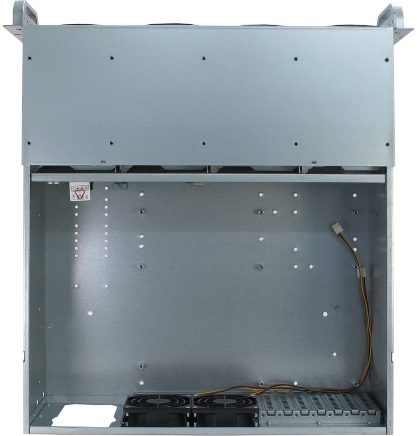 Inter-Tech IPC 4U-4408 4U 19" Rack Silver, Svart