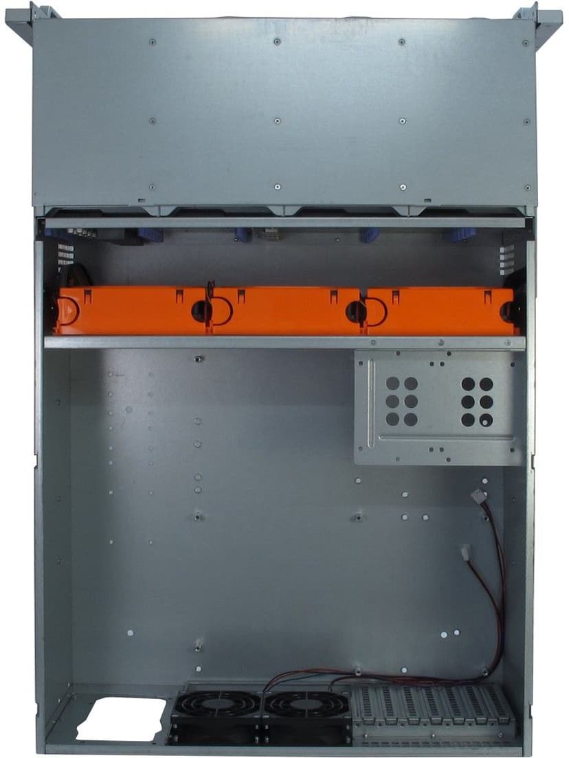 Inter-Tech IPC 4U-4424 24-Bay Rack Sølv, Svart