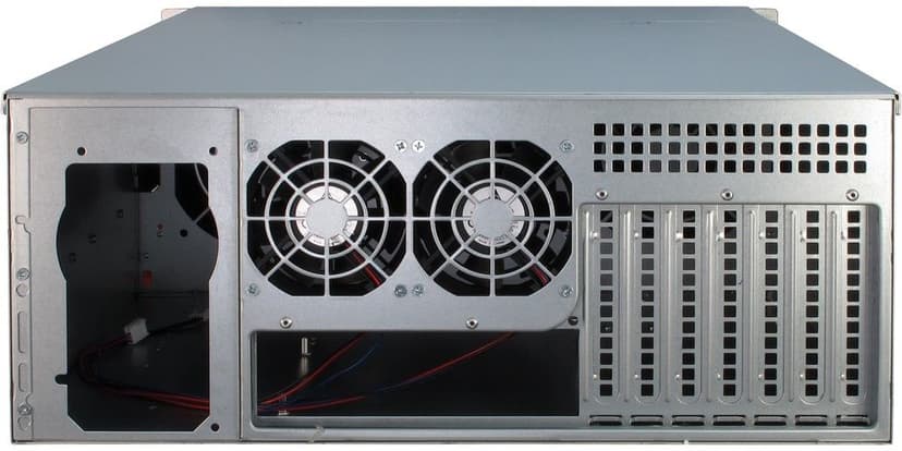Inter-Tech IPC 4U-4424 24-Bay Rack Sølv, Svart