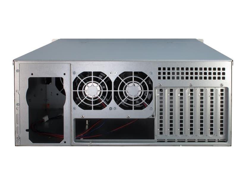 Inter-Tech IPC 4U-4424 24-Bay Rack Sølv, Svart
