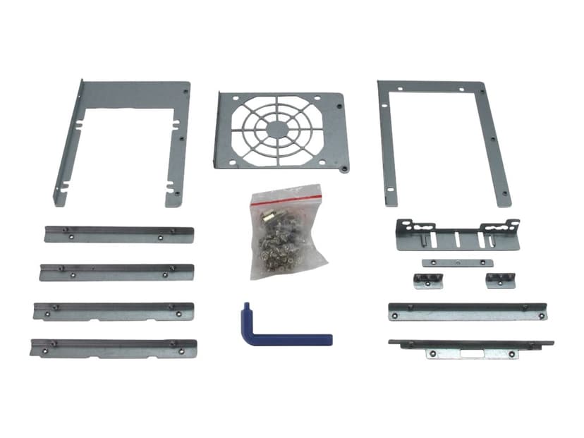 Inter-Tech IPC 4U-4424 24-Bay Rack Sølv, Svart
