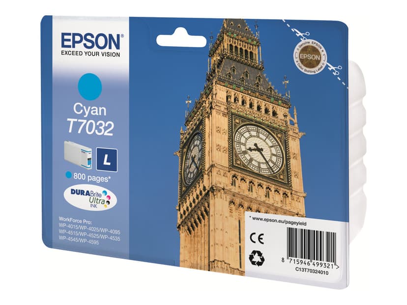 Epson Muste Syaani T7032 L - WP4000/4500