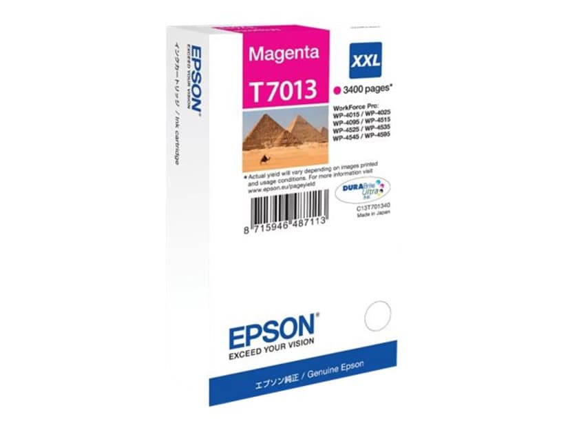 Epson Blekk Magenta T7013 XXL - WP4000/4500