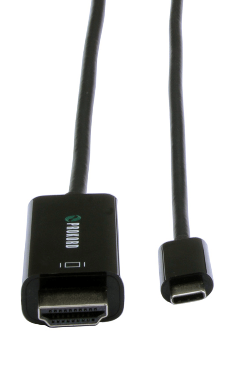 Prokord USB-C To HDMI 4K 60Hz 1.8m Adapter 1.8m USB-C HDMI Zwart