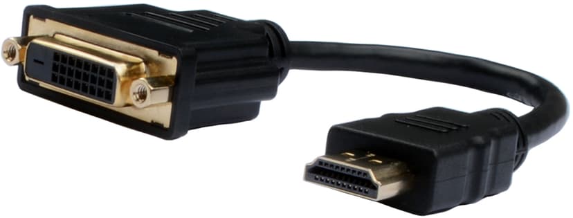 Prokord HDMI - DVI-F 0.2m 0.2m HDMI DVI-D Svart