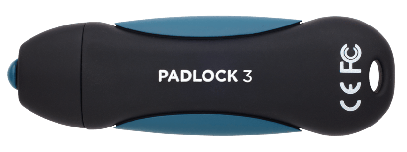 Corsair Padlock 3 128GB USB-A Svart, Blå