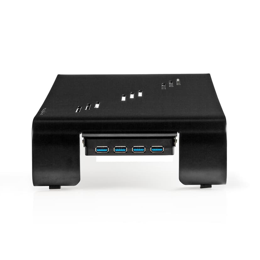 Nedis Ergonomisk Stativ med  4xUSB 3.0 Sort