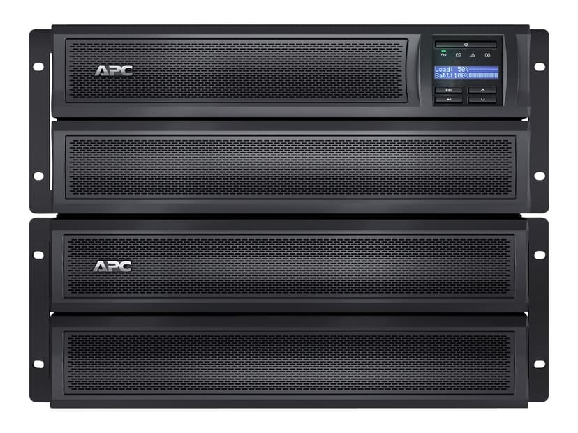 APC Smart-UPS X SMX2200RMHV2U Noodstroomvoeding - 8x C13, 2x C19 uitgang, USB, 2200VA