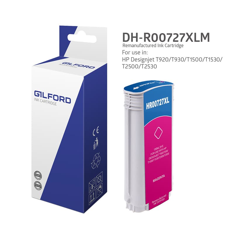 Gilford Blekk Magenta 727 130ml - Dj T920 - B3p20A